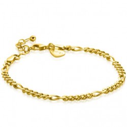 zinzi armband verguld figaro 3.5mm - 63233