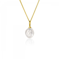 14 karaats gouden hanger zoetwater paral zinzi - 63241