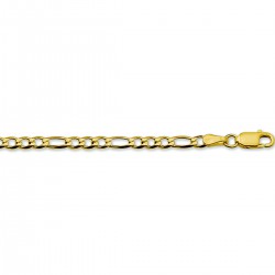 14 krt gouden armband figaro 19cm - 63246
