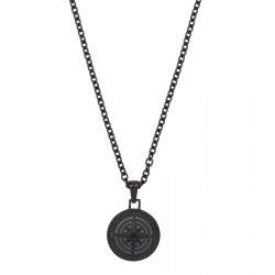AZE collier Boussole noir 70+10cm - 63275