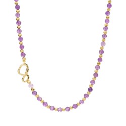 Sparkling jewels collier / link Amethist  45cm NLK03G-G05-45 - 63483