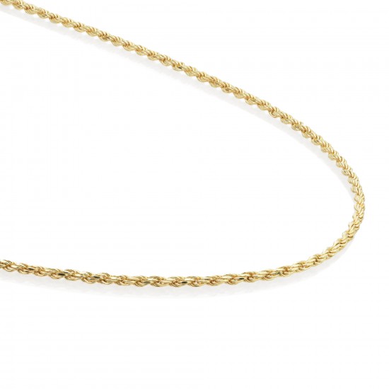 Sparkling jewels collier / rope chain gold plated 50cm - 63487