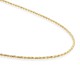 Sparkling jewels collier / rope chain gold plated 50cm - 63487