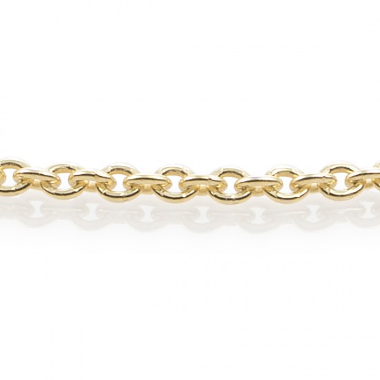 Sparkling jewels collier / Anchor chain gold plated 50cm - 63493