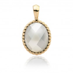 Sparkling jewels hanger/ twist pearl gold SPG21-P01 - 63501