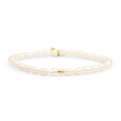 Sparkling jewels armband / saturn small / Pearl / SBG-PEARL-ADD-4MM - 63551