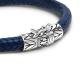 Buddha to Buddha Ellen leather bracelet navy D 18cm - 63598
