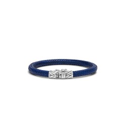 Buddha to Buddha ellen leather bracelet navy E 19cm - 63599