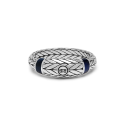 Buddha to Buddha ring ellen stone tigereye navy  619 17.5 - 63621