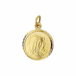 14 karaat gouden Maria bedel 14mm - 63638