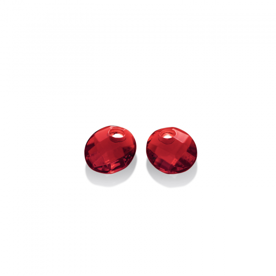Earstones Small Oval Ruby Quartz - 63648