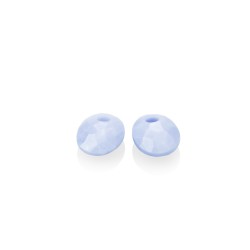 Earstones Small Oval Blue Lace Agate - 63650