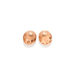 Sparkling jewels Earstones /small ovall - champagne quartz - 63718