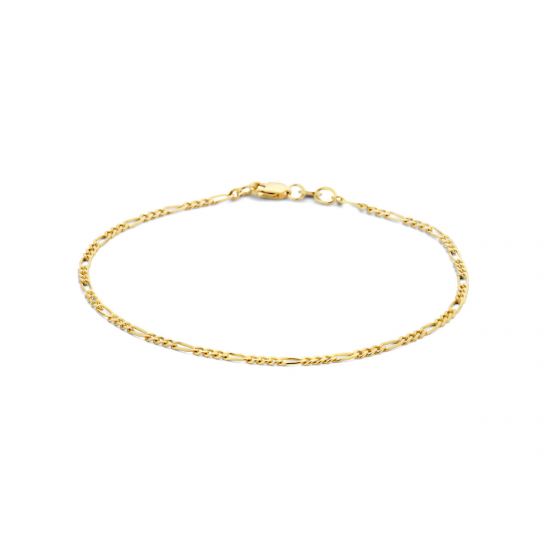 14 karaats gouden Armband figaro 18cm - 63914