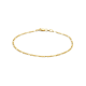 14 karaats gouden Armband figaro 18cm - 63914