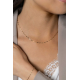 Zinzi collier gedraaid verguld 45cm ZIC2414G - 64005