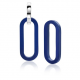 Zinzi oorbel bedels lapis lazuli ovaal 30mm - 64011