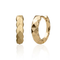 Sparkling jewels oorbel multi edge earrings gold - 64050