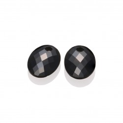 Sparkling jewels earstones medium oval Onyx - 64052