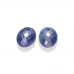 Sparkling jewels earstones  sodalite Medium oval - 64055