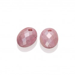 Sparkling jewels earstones  rhodonite Medium oval - 64058