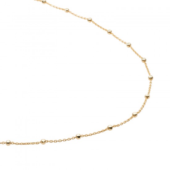 Sparkling jewels / small ball gold plated 50cm / collier - 64103
