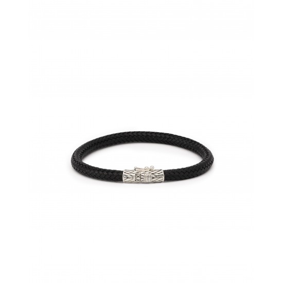 Ellen leather bracelet black 149BL F 21cm - 64136