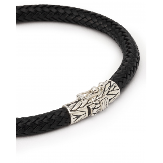 Ellen leather bracelet black 149BL F 21cm - 64136