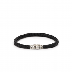 Ellen leather bracelet black 149BL E - 64137