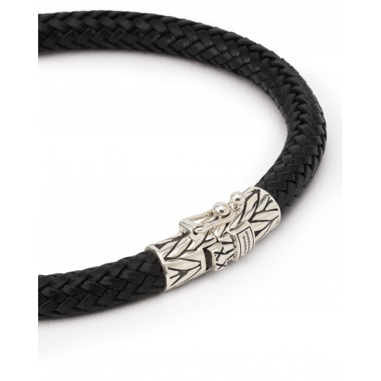 Ellen leather bracelet black 149BL E - 64137