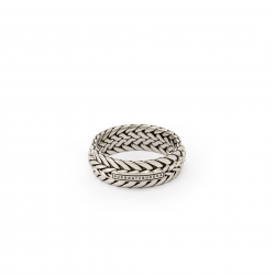 Maat 21 Nurul /Ellen mix ring silver 621 Buddha to Buddha - 64149
