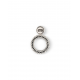 Barbara round earring silver single piece 426 one Buddha to Buddha - 64163