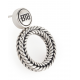 Barbara round earring silver single piece 426 one Buddha to Buddha - 64163