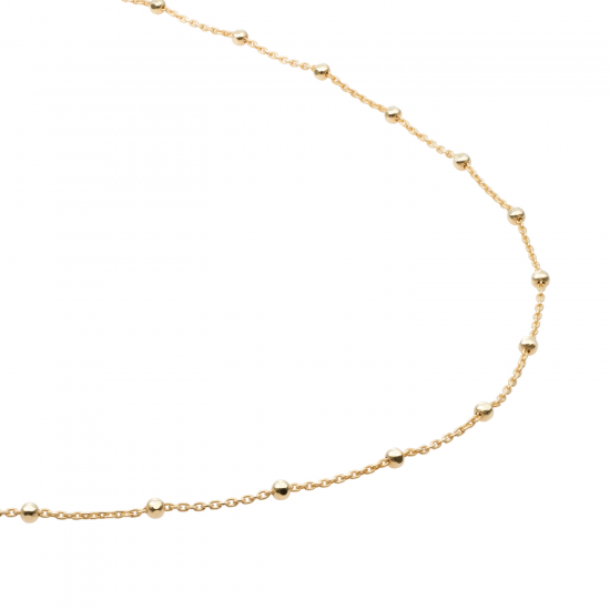 Sparkling jewels collier ball chain verguld 42cm - 64225