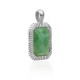 Sparkling jewels pendant silver green aventurine - 64226