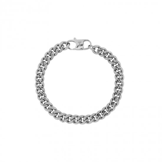 Aze Jewels armband steel AZ-bm007-A-195 gourmette eight / inox - 64366