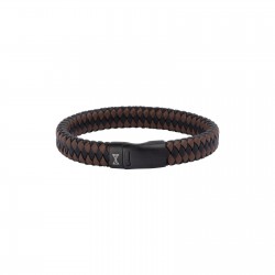 Aze armband Iron jack brown on black 21 cm - 64382