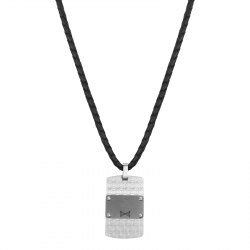 Aze collier identity 2 leer 50cm - 64386