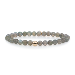 Sparkling bracelet / Labradorite saturn small gold 6mm - 64583