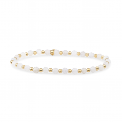 Sparkling bracelet / moonstone  / Gold insteller - 64595