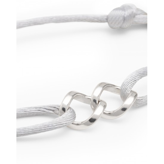 Buddha to Buddha chain xs cord silver grey - 64635