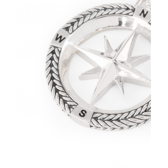 Buddha to Buddha Compass pendant silver - 64643
