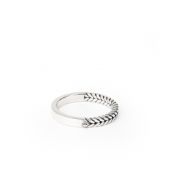 Buddha to Buddha Barbara mini dual ring silver 17 - 64649