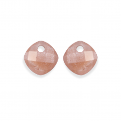 Sparkling jewelry / earstones / Medium oval / labradorite - 64662