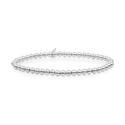 Sparkling jewels armband zilver / silver saturn medium 4mm - 64670