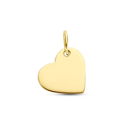 14 karaats gouden graveer hanger 10x12mm - 64685