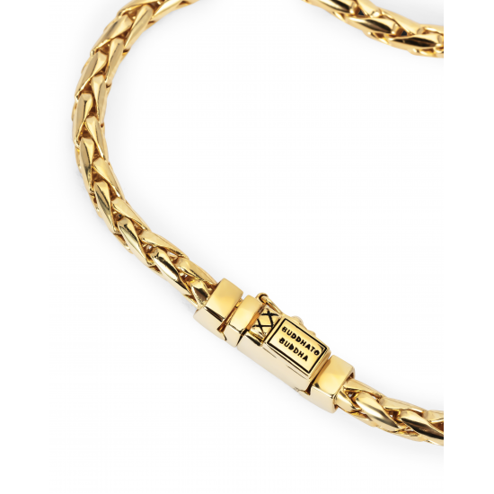 Buddha to Buddha verguld George mini bracelet 9 maanden garantie op kleur.  J015GV E 19cm - 64970
