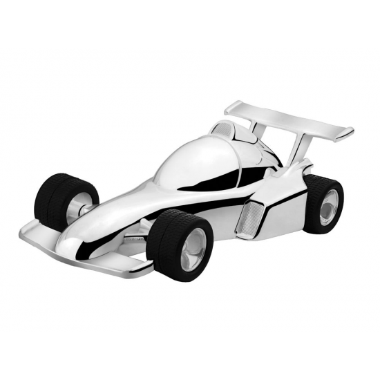 Spaarpo raceauto verzilverd - 65011