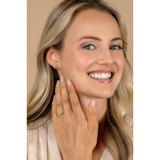 Zinzi oorbellen verguld met zirkonia ZIO2624 - 65039