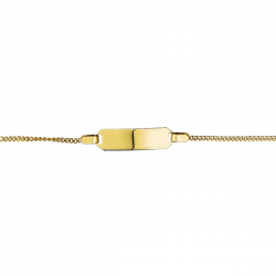 9 karaats gouden baby graveer bandje 9/11cm - 65120